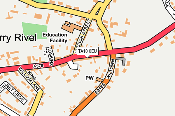 TA10 0EU map - OS OpenMap – Local (Ordnance Survey)