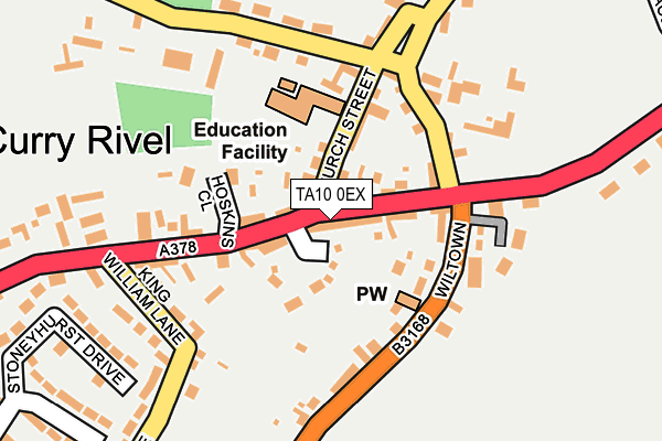 TA10 0EX map - OS OpenMap – Local (Ordnance Survey)