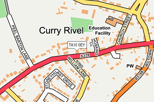 TA10 0EY map - OS OpenMap – Local (Ordnance Survey)