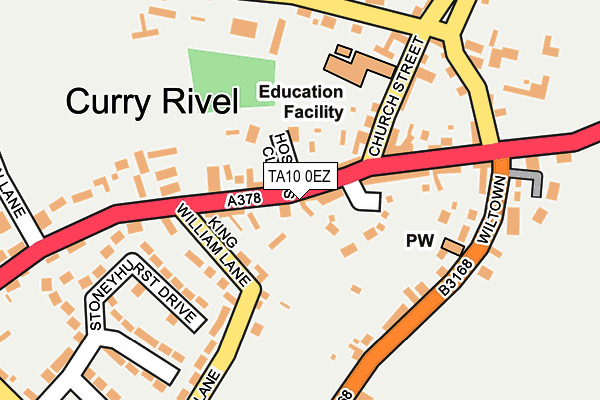 TA10 0EZ map - OS OpenMap – Local (Ordnance Survey)