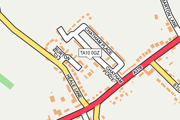 TA10 0GZ map - OS OpenMap – Local (Ordnance Survey)