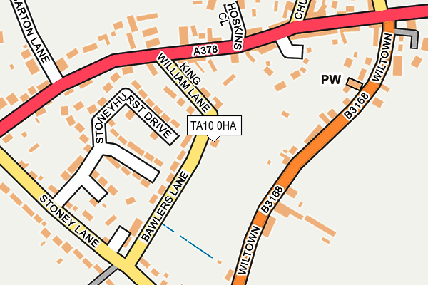 TA10 0HA map - OS OpenMap – Local (Ordnance Survey)