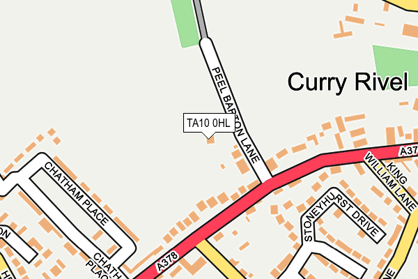 TA10 0HL map - OS OpenMap – Local (Ordnance Survey)