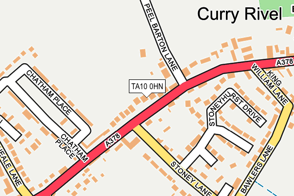 TA10 0HN map - OS OpenMap – Local (Ordnance Survey)