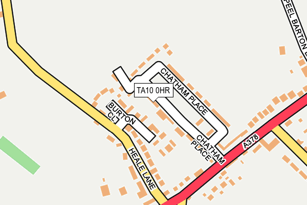 TA10 0HR map - OS OpenMap – Local (Ordnance Survey)