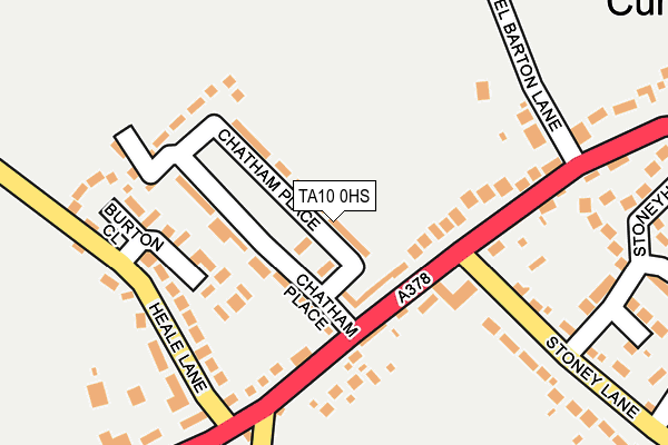 TA10 0HS map - OS OpenMap – Local (Ordnance Survey)