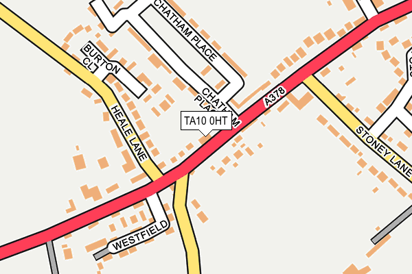 TA10 0HT map - OS OpenMap – Local (Ordnance Survey)