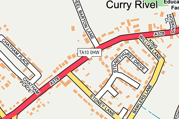 TA10 0HW map - OS OpenMap – Local (Ordnance Survey)