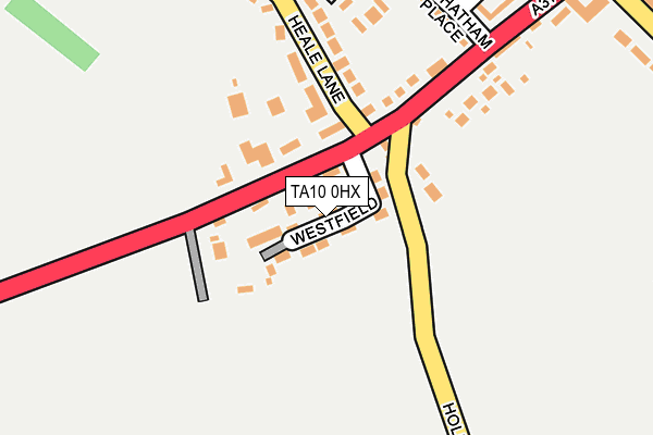 TA10 0HX map - OS OpenMap – Local (Ordnance Survey)