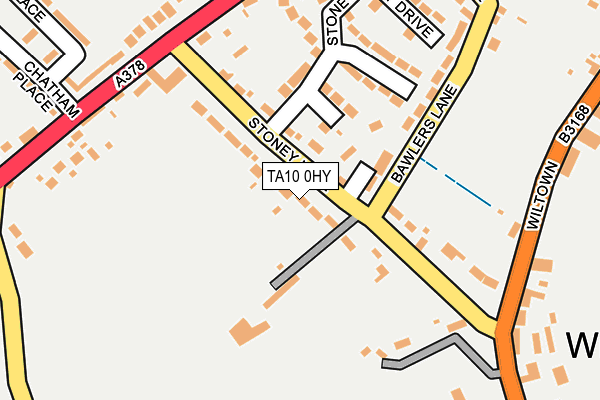TA10 0HY map - OS OpenMap – Local (Ordnance Survey)