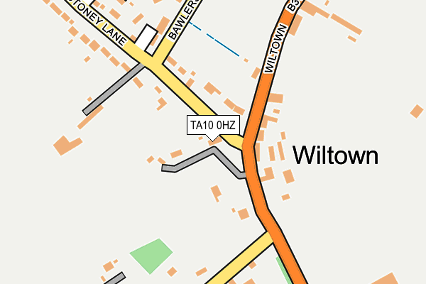 TA10 0HZ map - OS OpenMap – Local (Ordnance Survey)