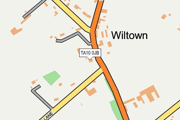 TA10 0JB map - OS OpenMap – Local (Ordnance Survey)