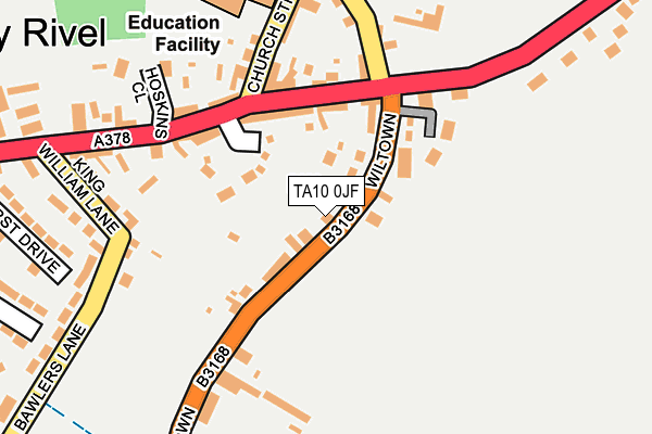 TA10 0JF map - OS OpenMap – Local (Ordnance Survey)