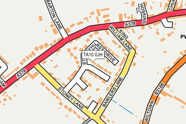 TA10 0JH map - OS OpenMap – Local (Ordnance Survey)