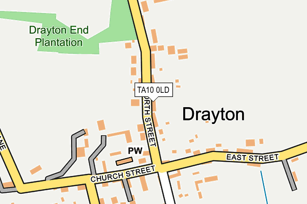 TA10 0LD map - OS OpenMap – Local (Ordnance Survey)