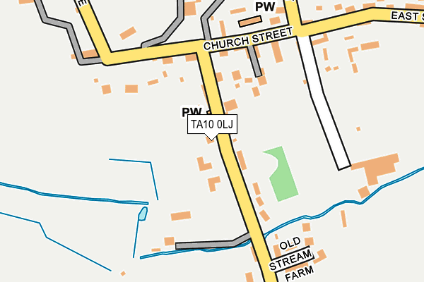TA10 0LJ map - OS OpenMap – Local (Ordnance Survey)