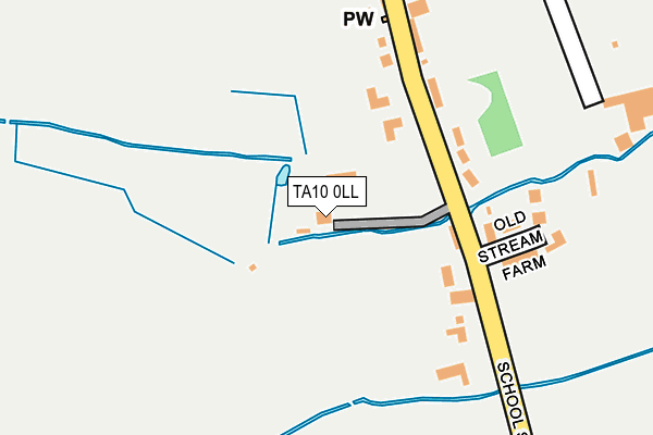 TA10 0LL map - OS OpenMap – Local (Ordnance Survey)