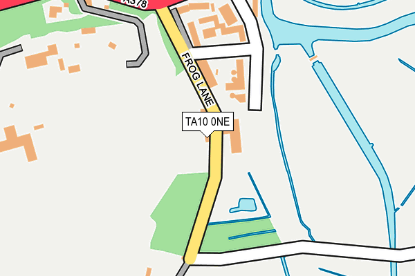 TA10 0NE map - OS OpenMap – Local (Ordnance Survey)