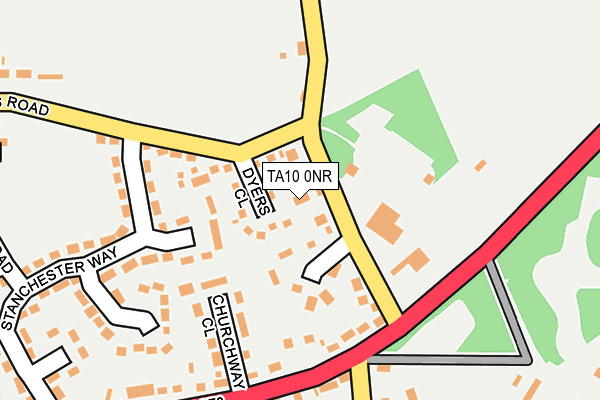 TA10 0NR map - OS OpenMap – Local (Ordnance Survey)