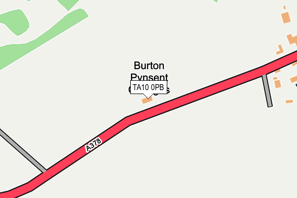 TA10 0PB map - OS OpenMap – Local (Ordnance Survey)