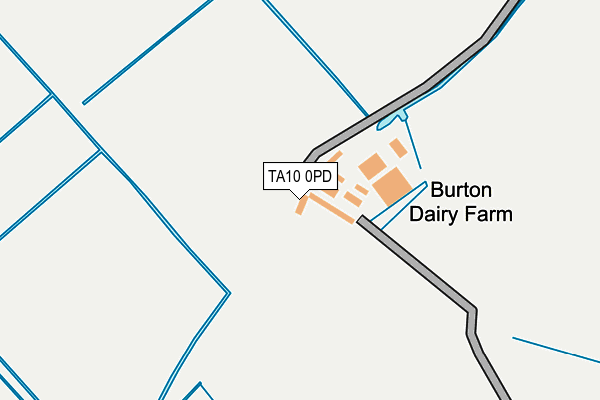 TA10 0PD map - OS OpenMap – Local (Ordnance Survey)