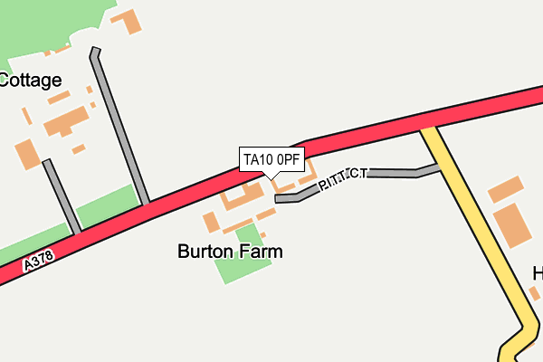 TA10 0PF map - OS OpenMap – Local (Ordnance Survey)