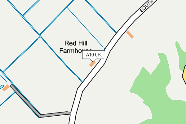 TA10 0PJ map - OS OpenMap – Local (Ordnance Survey)