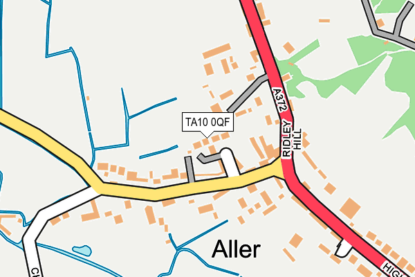 TA10 0QF map - OS OpenMap – Local (Ordnance Survey)