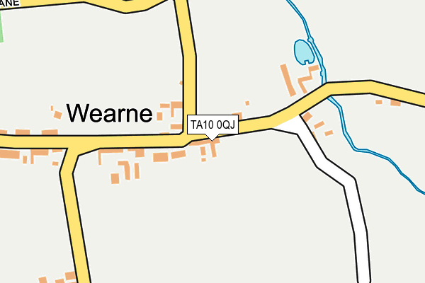 TA10 0QJ map - OS OpenMap – Local (Ordnance Survey)