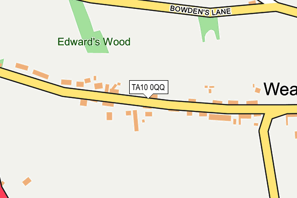 TA10 0QQ map - OS OpenMap – Local (Ordnance Survey)