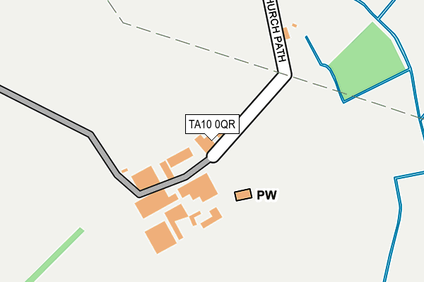TA10 0QR map - OS OpenMap – Local (Ordnance Survey)