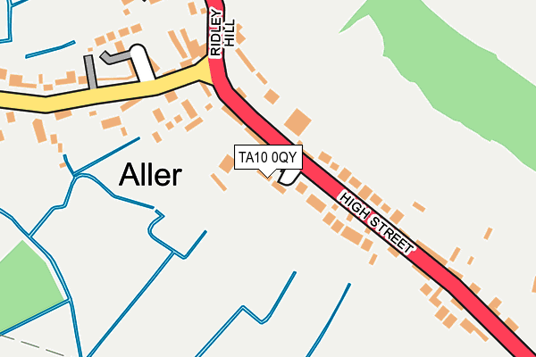 TA10 0QY map - OS OpenMap – Local (Ordnance Survey)