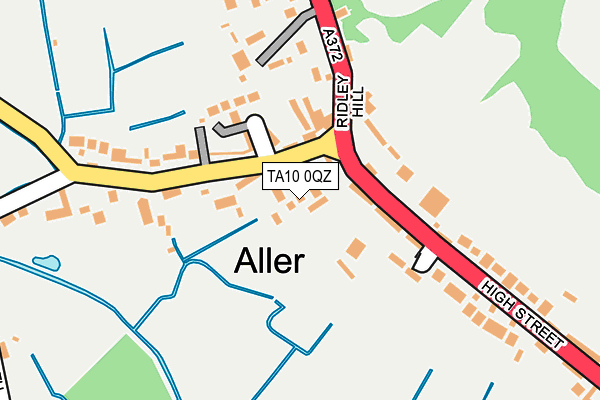 TA10 0QZ map - OS OpenMap – Local (Ordnance Survey)