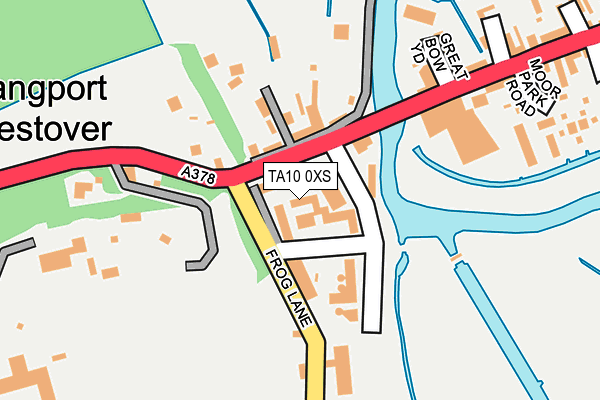 TA10 0XS map - OS OpenMap – Local (Ordnance Survey)