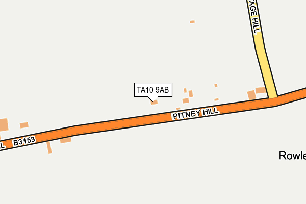 TA10 9AB map - OS OpenMap – Local (Ordnance Survey)