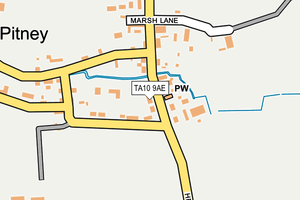 TA10 9AE map - OS OpenMap – Local (Ordnance Survey)