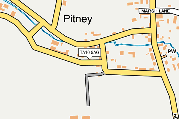 TA10 9AG map - OS OpenMap – Local (Ordnance Survey)