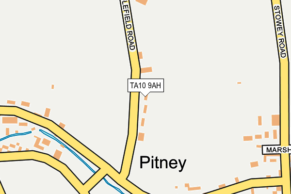 TA10 9AH map - OS OpenMap – Local (Ordnance Survey)