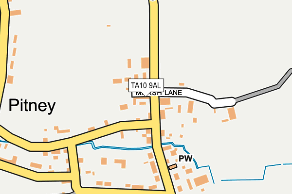 TA10 9AL map - OS OpenMap – Local (Ordnance Survey)