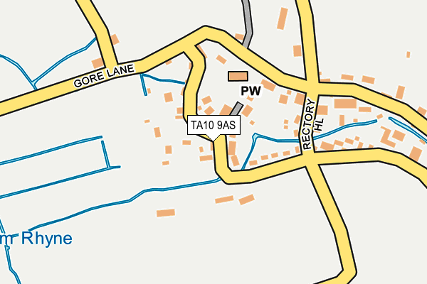 TA10 9AS map - OS OpenMap – Local (Ordnance Survey)