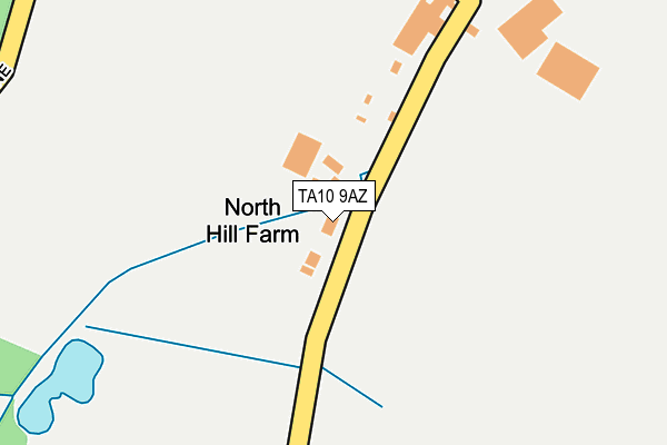 TA10 9AZ map - OS OpenMap – Local (Ordnance Survey)