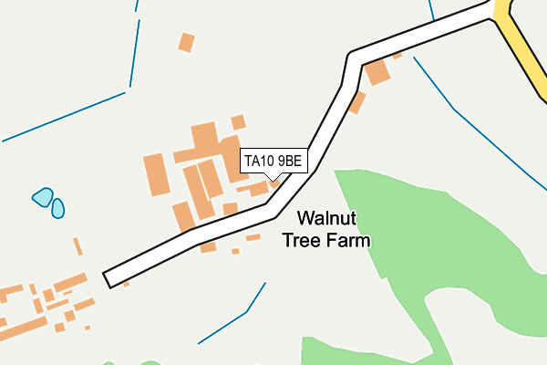 TA10 9BE map - OS OpenMap – Local (Ordnance Survey)