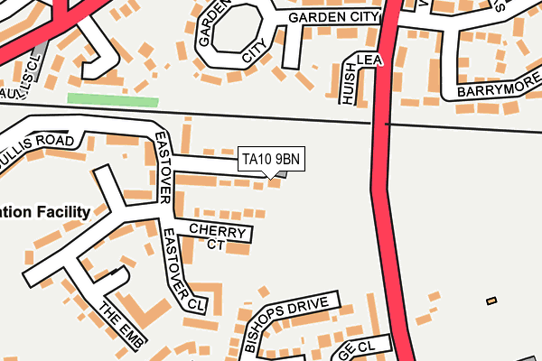 TA10 9BN map - OS OpenMap – Local (Ordnance Survey)