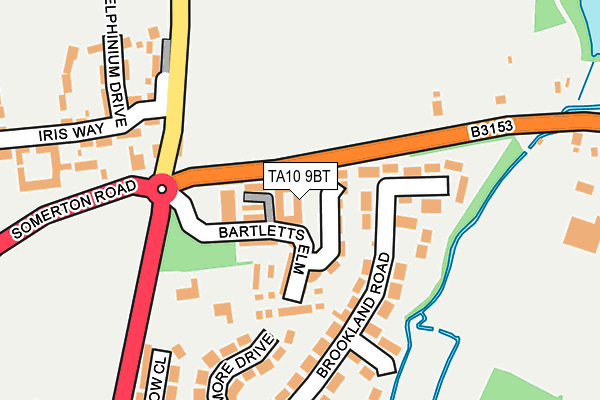 TA10 9BT map - OS OpenMap – Local (Ordnance Survey)