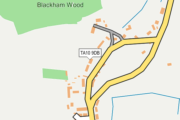 TA10 9DB map - OS OpenMap – Local (Ordnance Survey)