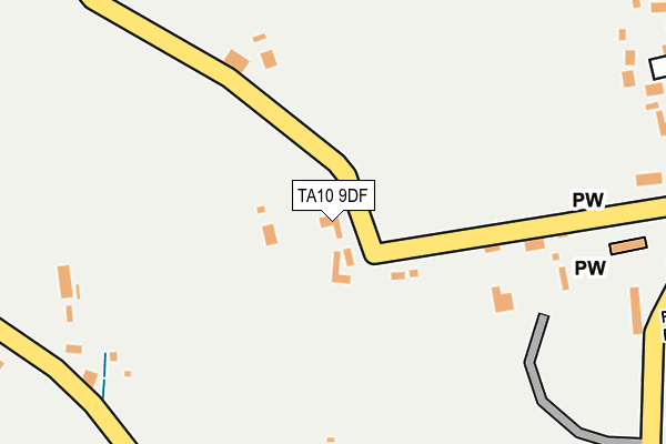TA10 9DF map - OS OpenMap – Local (Ordnance Survey)