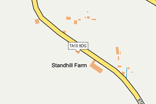 TA10 9DG map - OS OpenMap – Local (Ordnance Survey)