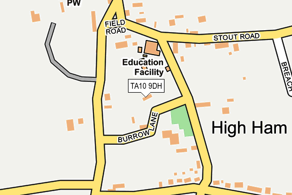 TA10 9DH map - OS OpenMap – Local (Ordnance Survey)