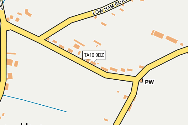 TA10 9DZ map - OS OpenMap – Local (Ordnance Survey)