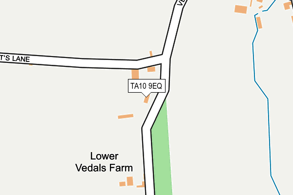 TA10 9EQ map - OS OpenMap – Local (Ordnance Survey)
